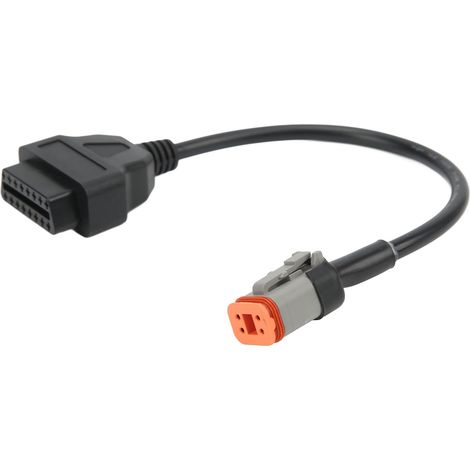 Câble de Diagnostic pour moto, 4 broches à 16 broches, OBD2, lecteur de Code, convertisseur, adaptateur de Scanner 12-24V.