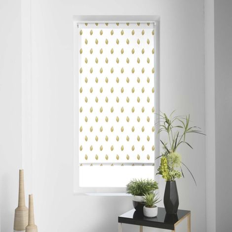 Store Enrouleur Tamisant "Verdura" 60x180cm Blanc (1/4)