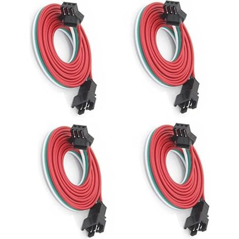 Câble d'Extension LED 3 Broches JST SM 3PIN Connecteur Mâle/Femelle Sans Soudure pour Bandes WS2812B/WS2811, Panneaux Lumineux, Éclairage Basse Tension 5V-24V (1/5)