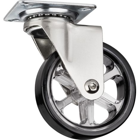SO-TECH Design Möbelrolle RAPID Rollen-Ø 75 mm schwarz Tragkraft 35 kg