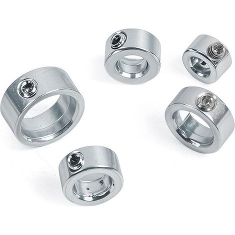 SABIR 12pcs Jauge de Profondeur pour Forets 5mm Foret Profondeur Butée T5 Anneau Positionneur pour un Assemblage Précis à l'aide de Chevilles Imprimantes 3D CNC(5mm) (1/4)