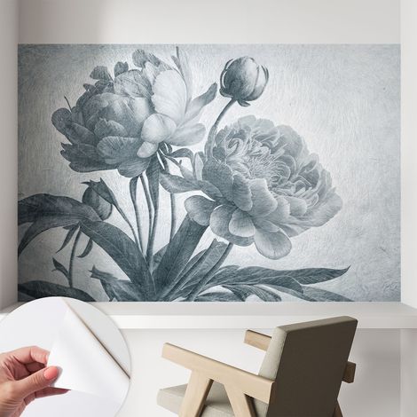 Tapete Selbstklebend - modernes Design - Wohnungsdeko - geruchslos - langlebig Blumiger Chic 104x70 cm (1/5)