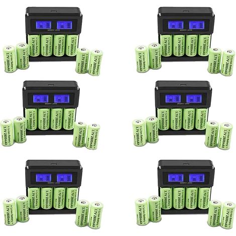 Batería recargable, 3,7 V, 2800 mAh, 48 baterías, 24 cargadores, 3,7 V-a (1/2)