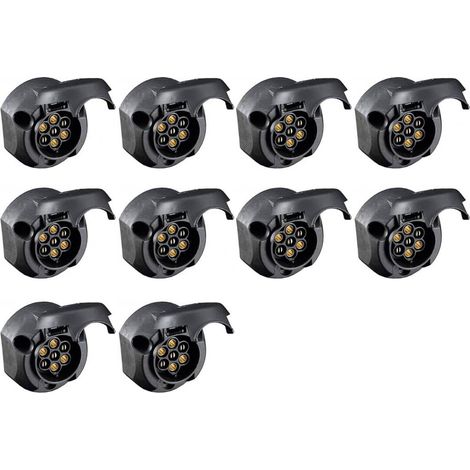 10x Steckdose 8-polig 12V 16A mit Deckel (1/4)
