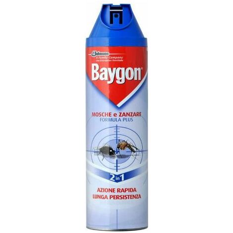 Baygon 400 ml spray insetticida antizanzare per mosche zanzare insetti volanti (1/2)