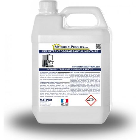 Détartrant dégraissant alimentaire - 220 L Transparent - MATPRO (1/3)