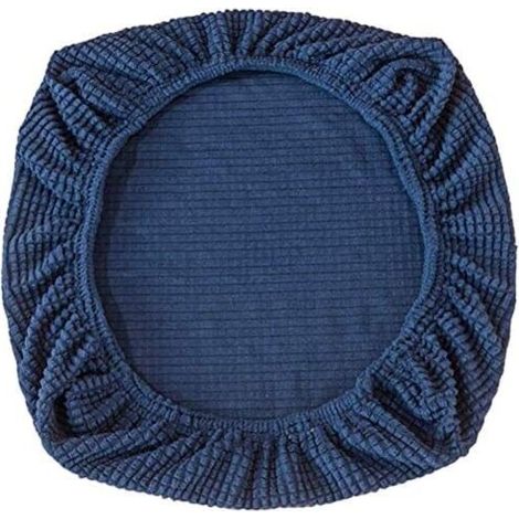 Coprisedia elastico in spandex, lavabile, per sedie da ufficio, sala da pranzo, bar, matrimoni, feste, decorazioni (blu scuro) - Crezuo