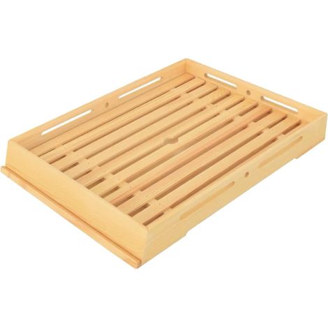 Planche À Pain - Bois Naturel - Récupérateur Amovible De Miettes - Pour Boulangerie Café Pâtisserie - 1 Pièce (1/5)