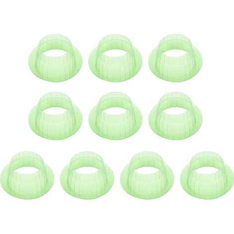 Lot de 10 cloches de jardin vertes en plastique, rondes et réutilisables, pour plantes, semis et serres. Idéales pour la maison, le jardin ou la cour. (1/5)