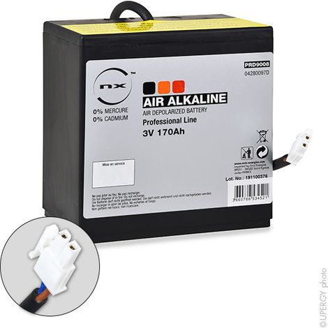 NX - Pile depolarisation air alcaline 3V 180Ah Molex