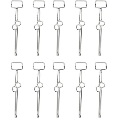 Pince pour tubes à essai en fil d'acier, pince pour tubes en verre de laboratoire, pince pour tubes à centrifuger (1/5)