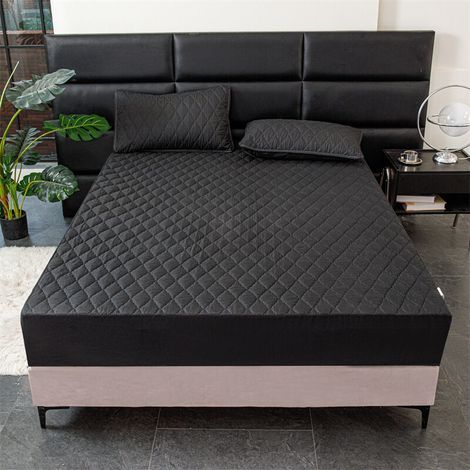 Drap-housse matelassé imperméable, drap anti-urine, protège-matelas (1/3)