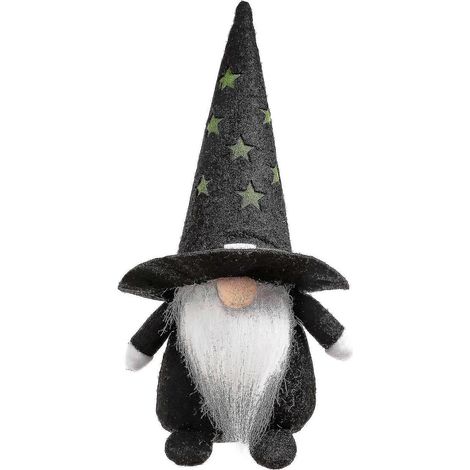 Adorno de Halloween para muñeco con sombrero, muñeco sentado de Rodolfo el reno sin rostro, adorno de duende (1/2)