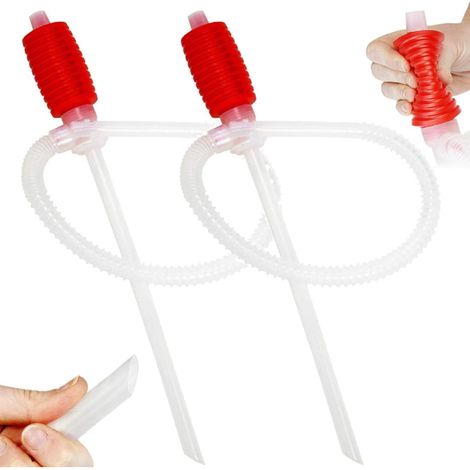 Pompe Siphon Manuel Pompe De Transfert 2PCS, Pompe Manuelle Siphon pour Essence, Carburant ou Eau pour Pompage et Transfert de Transfert de Liquide (1/5)