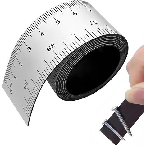 Mètre ruban acier, magnétique, pour chantier et construction (1/5)