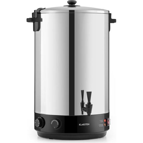 Klarstein – Stérilisateur de boissons 50L inox – Température 30-110 °C – Durée 20-120 min – Mécanisme de sécurité intégré – Vidange facile (1/5)