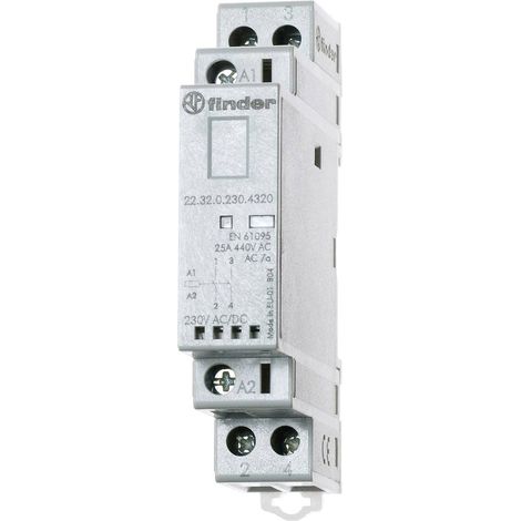 Finder 22.32.0.012.4320 Contattore d'installazione 2 NA 250 V/AC, 440 V/AC 1 pz.