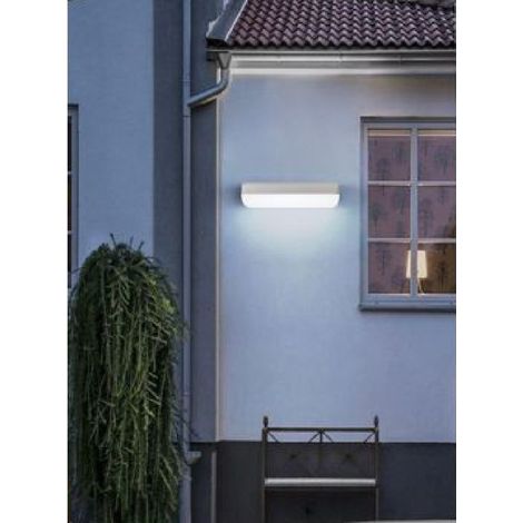 TrAdE Shop Traesio - Applique Bianco Da Esterno 12w Luce Fredda 6500k Naturale 4000k Calda 3000k Es63 - -Bianco Freddo - (1/2)