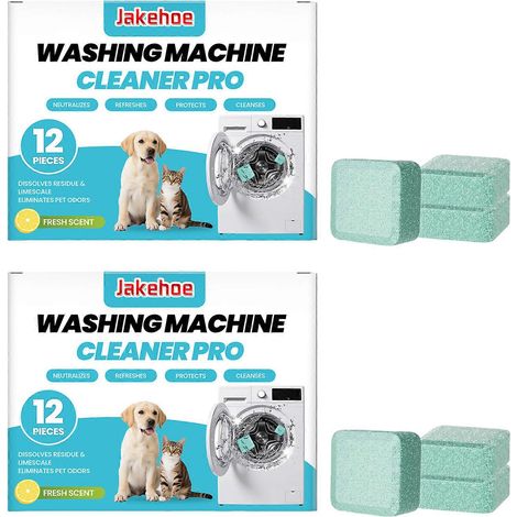 Nettoyant pour lave-linge contre les poils d'animaux, améliore le contrôle des odeurs pour la maison (2 pièces) (1/5)
