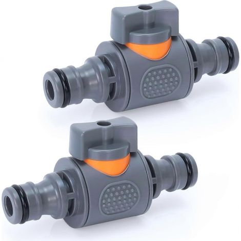 Tuyau d'arrosage, raccord rapide pour robinet d'arrêt, raccord avec vanne de régulation, compatible avec les rallonges à embout de tuyau assorti, raccords rapides compatibles avec H (1/5)