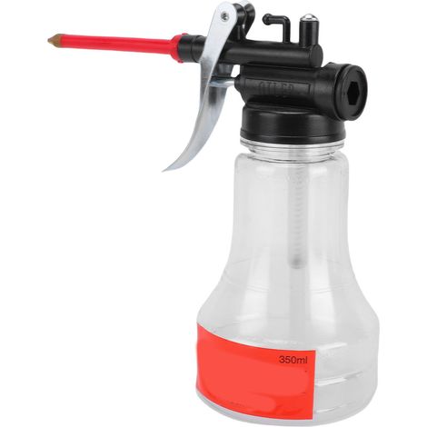 Bidon d'huile 350 ml en PET transparent, pompe à main haute pression pour l'entretien mécanique domestique (1/5)