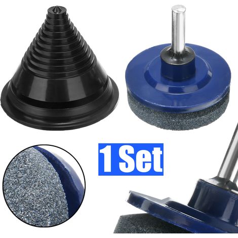 Kit d'affûtage universel pour lames de tondeuse, conçu spécifiquement pour les tondeuses rotatives. (1/5)