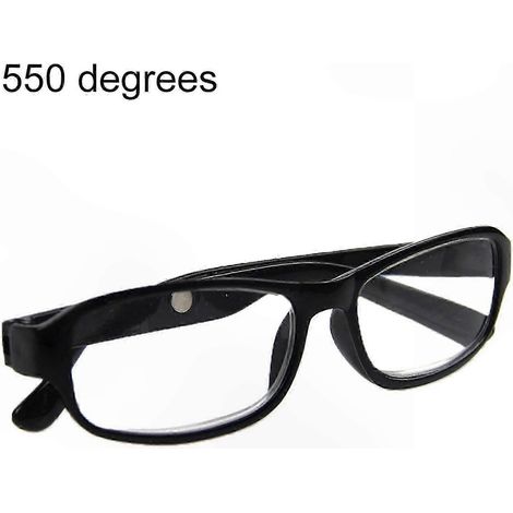 Verres optiques pour la presbytie - Lunettes de lecture disponibles en plusieurs corrections, noires 5,5. (1/5)