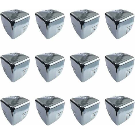 QORVA-Protection pour meubles Protecteurs d'angle en Métal Protection Coin de Table 12 Pièces équerres de Protecteur d'angle Métal Edge Protège Coins pour Tables et Meubles Pointus (1/5)