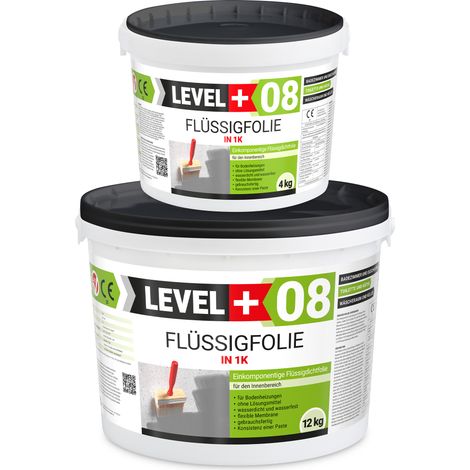 LEVEL+ Flüssigfolie Badabdichtung 1K Dichtfolie L+08 - 16KG (1/5)