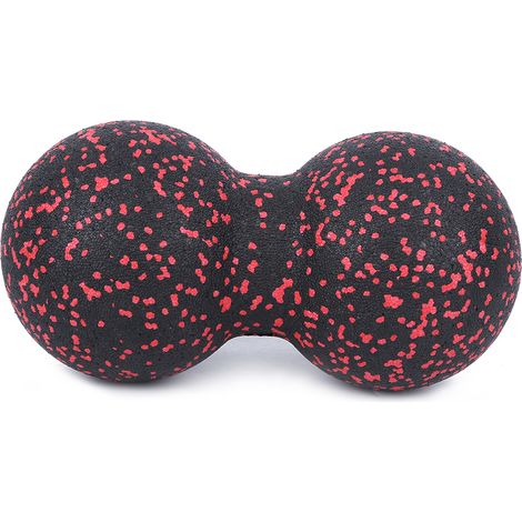 24x12 cm masseur de sport Fitness Yoga balle Massage Points d'acupuncture équipement de Massage (rouge noir) (1/5)