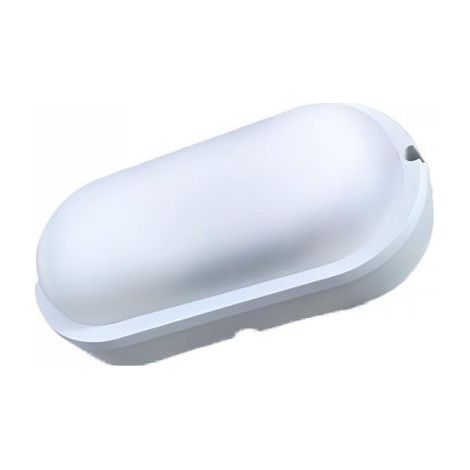 Plafoniera Led Lampada Da Parete Soffitto IP54 Ovale 18W 1820LM Bulkhead Per Condominio 230X104X47mm, Disponibili 3000K 6500K (Bianco Freddo 6500K)