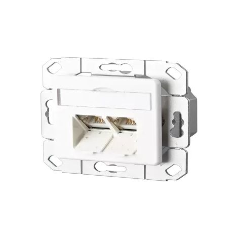 Metz Connect E-DAT C6 2 Port UPk reinweiß 1307381102-I (1/2)