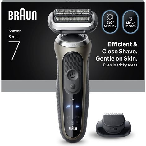 Braun Series 7 72-C1200s Trimmer Nero, Bronzo, Acciaio inox (1/5)