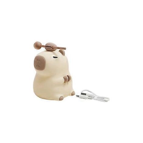 Capybara-Schlaflampe mit eingebautem Akku, Tier-Nachtlicht aus Silikon, Capybara-Form, Kinderzimmer L