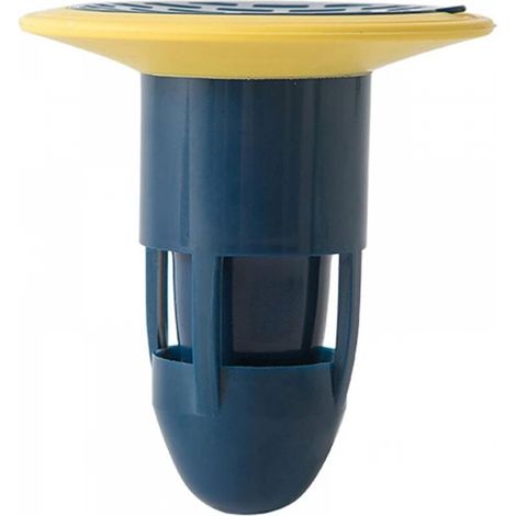 Siphon de Sol Filtre d'égout Bouchon d'égout connecteurs Anti-odeurs pour Le Drainage du Sol de la Douche pour Salle de Bain Pas de Filtre adapté aux fuites de Bain-Cuisine tuyaux (Bleu) (1/5)