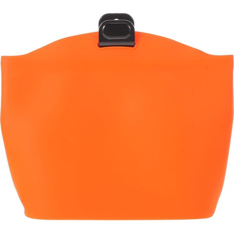 Foldable Car Trash Can Orange Reusable and Washable Compact