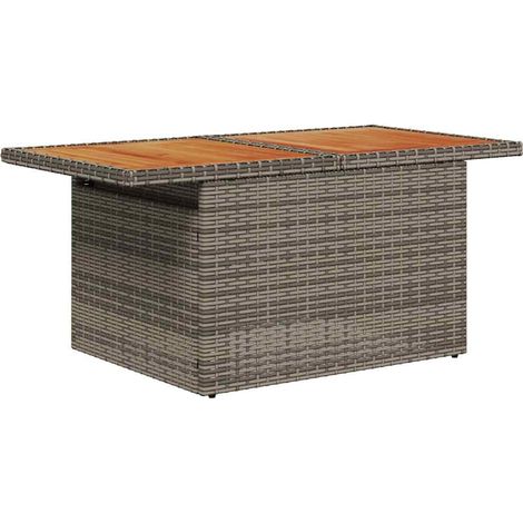 vidaXL Set Divano da Giardino 6 pcs Grigio Poly Rattan (1/5)