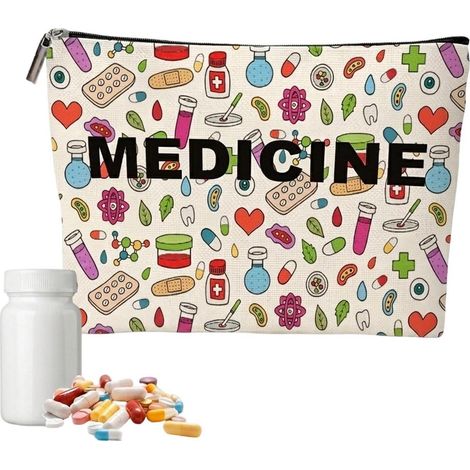 Trousse de premiers secours vide 22x18cm, pochette à médicaments pour voyages et maison, multicolore