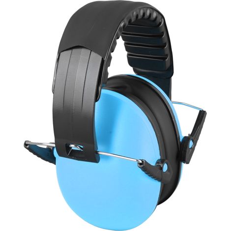 Casque antibruit enfant sommeil, protection auditive bébé, réducteur de bruit mini, coquilles silencieuses, couleur bleu ciel, sécurité, confort, pour dormir. (1/5)