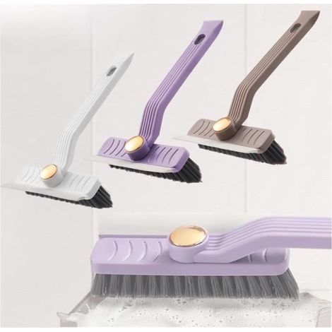 Brosse Rotative Nettoyage Salle de Bain , 3pcs 360 Degrés Brosse Rotative Nettoyage Des Interstices avec Crochet Adhésif, yd (1/4)