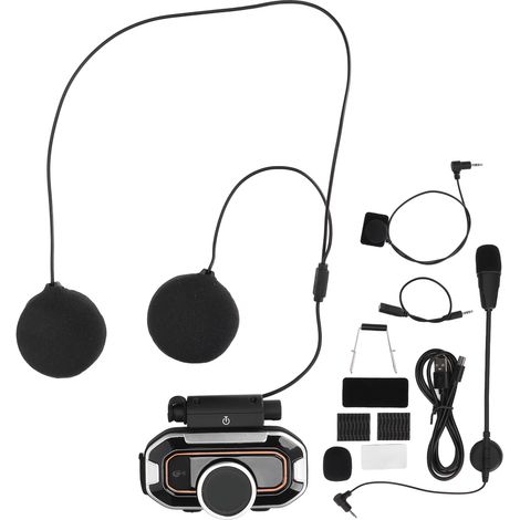 Casque Bluetooth Moto V9 Pro Intercom Réduction Bruit Écouteurs Talkie-Walkie Moto Longue Distance Casque Moto (1/5)