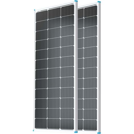 Renogy 2 Stück 100W 12V Monokristallin Solarmodul – Für Wohnmobil und Balkonkraftwerk