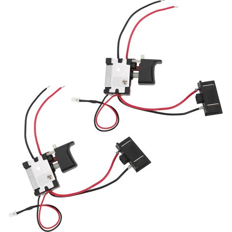 Jeu de 2 Interrupteurs Maître pour Perceuse Visseuse, Circuit Imprimé, Variateur de Vitesse Sans Palier CW/CCW, Pièce Détachée (1/5)