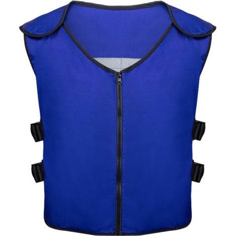 Gilet rafraîchissant pour l'été, gilet anti-chaleur avec 20 poches de glace pour le travail (1/5)