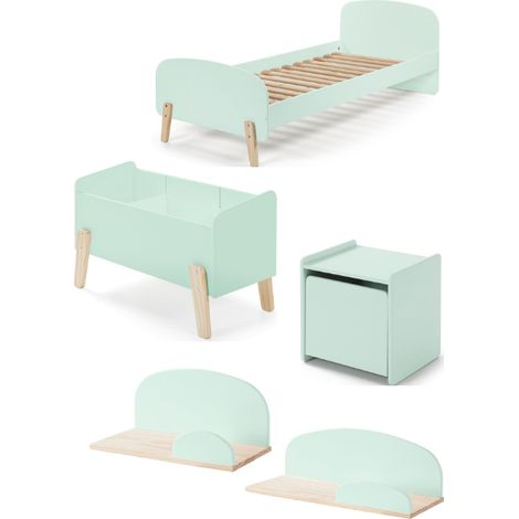 Combinaison de chambre d&039enfant 6 Kiddy-vert menthe