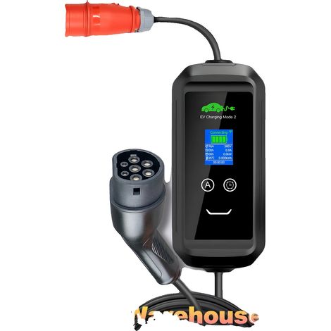 EV-Ladegerät, 11KW Leistungsabgabe, Typ 2 Kompatibilität, schwarz, Typ2 (1/2)