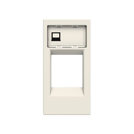 Connecteur RJ45 à capuchon étroit blanc N2118.1 BL Niessen Zenit series (1/3)