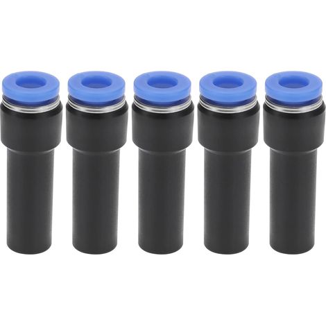 Lot de 5 réducteurs de tige en plastique de 10 mm à 6 mm pour raccords de plomberie 38,9 x 13 mm pour diverses sources de gaz, divers systèmes pneumatiques (1/5)