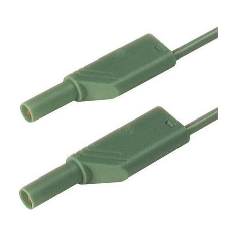 VAINAS DE SEGURIDAD [ENCHUFE A BARRA 4 MM  ENCHUFE A BARRA 4 MM] 2.00 M VERDE SKS HIRSCHMANN MLS SIL GG 200/1 GRÜ