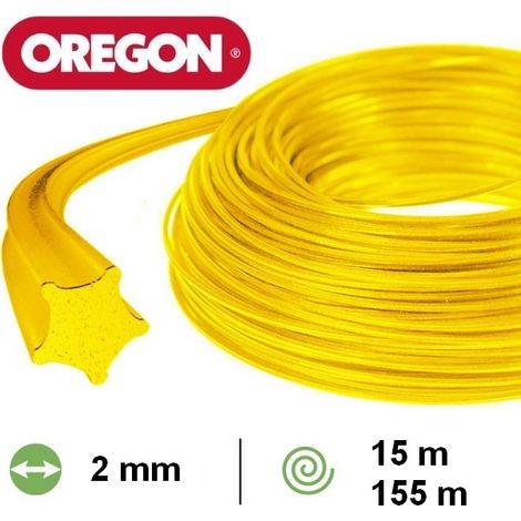 Fil débroussailleuse Etoile Nylon Jaune ø2.0mm/155m Oregon 69-448-Y